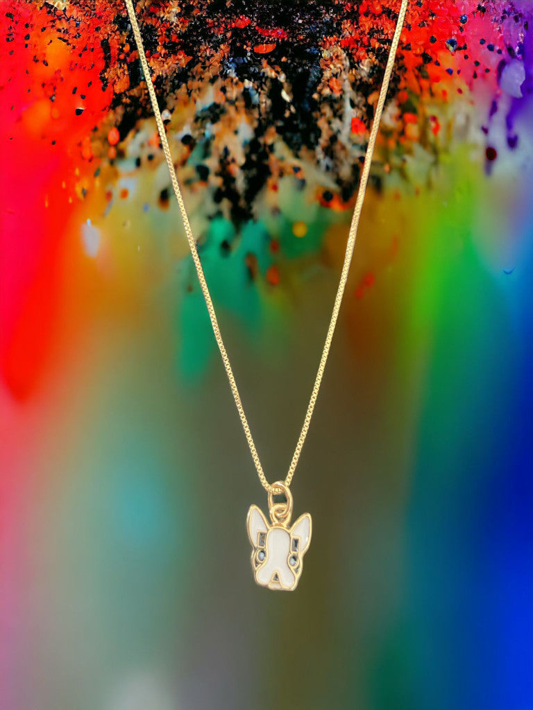 Cadena covergold con dije bulldog