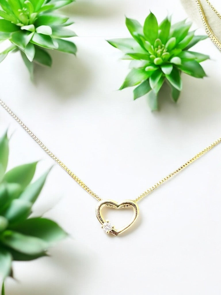 Dije Corazón oro laminado 18k