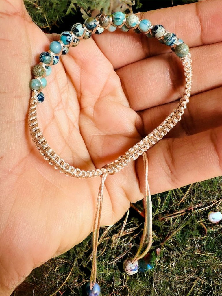 Pulsera hecha a mano con piedras naturales #4