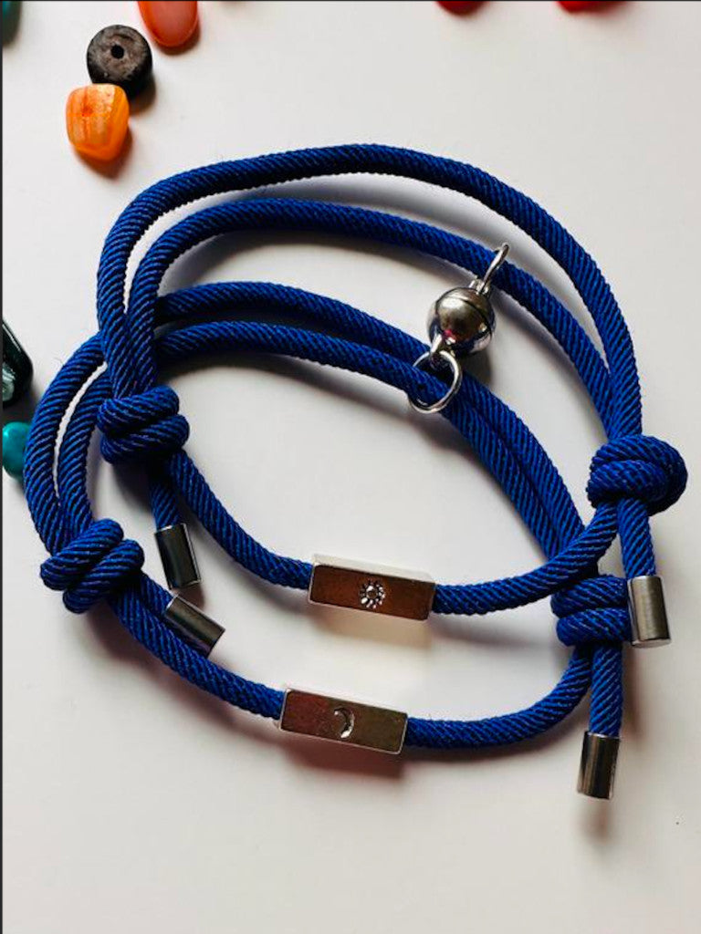 Set de pulseras magnéticas - Azul
