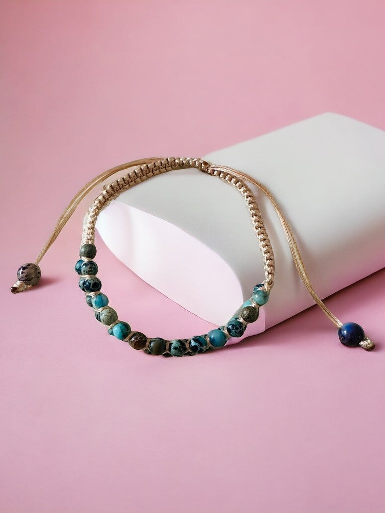 Pulsera hecha a mano con piedras naturales #4