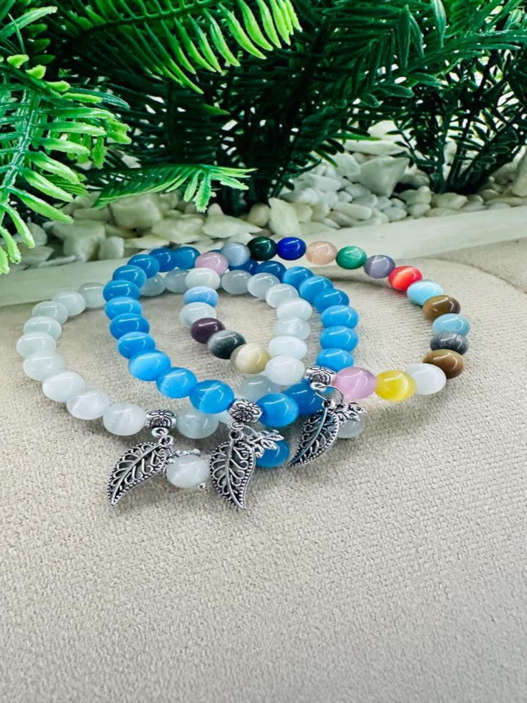 Set de pulseras de piedras naturales