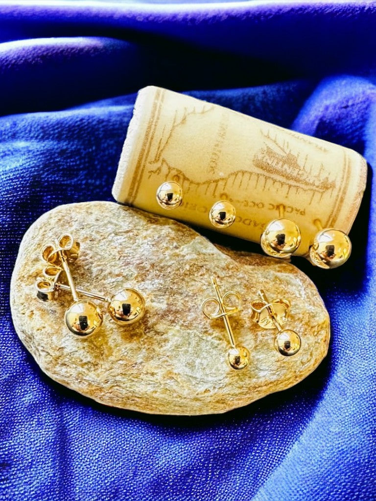 Topos balin # 3 oro laminado 18k