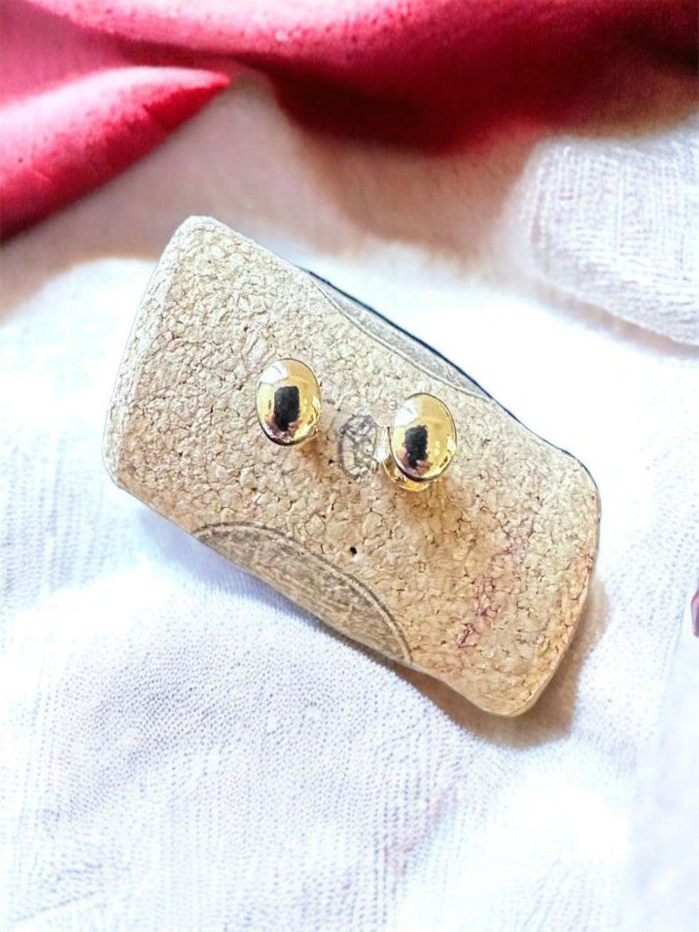 Topos redondos oro laminado 18k