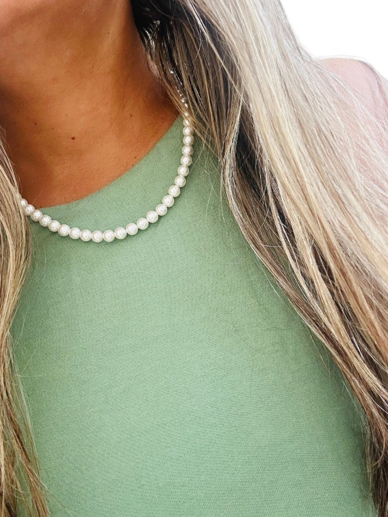 Choker de perla shell