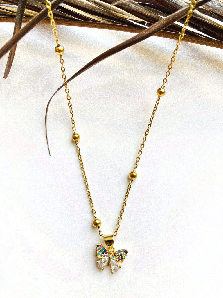 Cadena con dije Mariposa