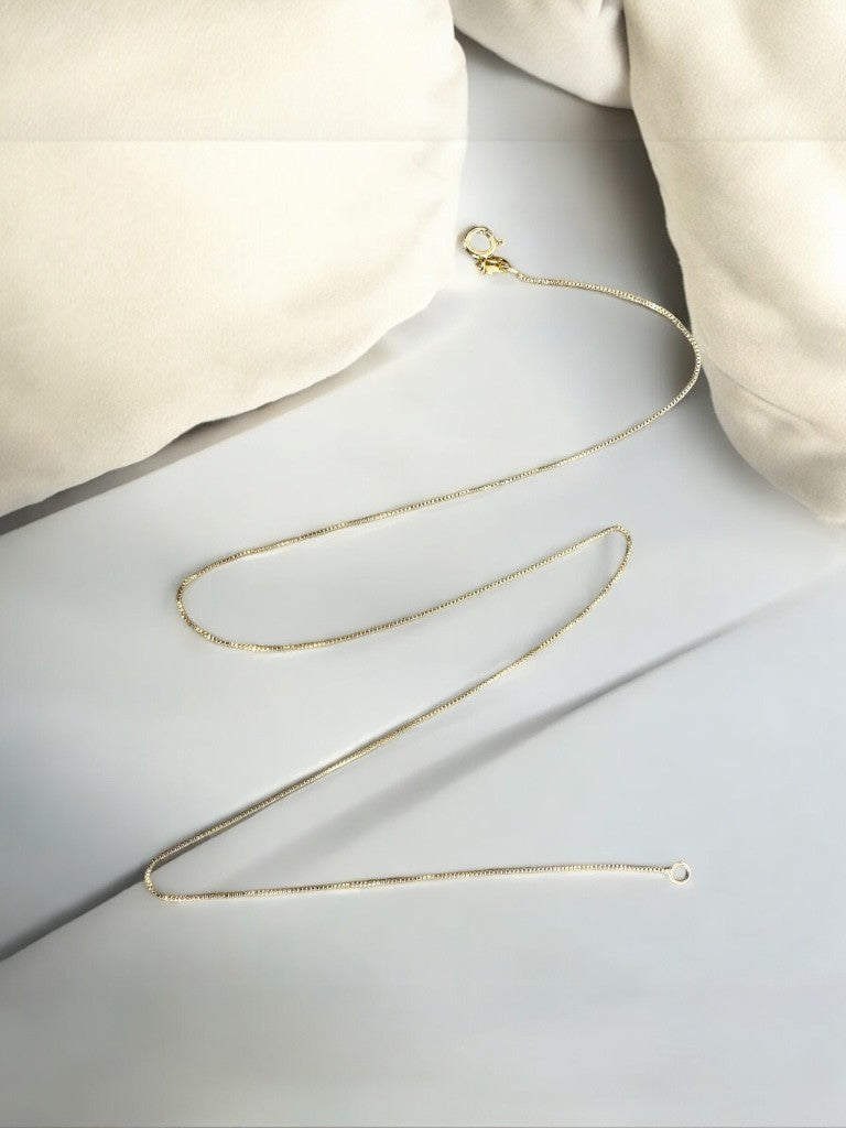 Cadena veneciana en oro laminado 18k