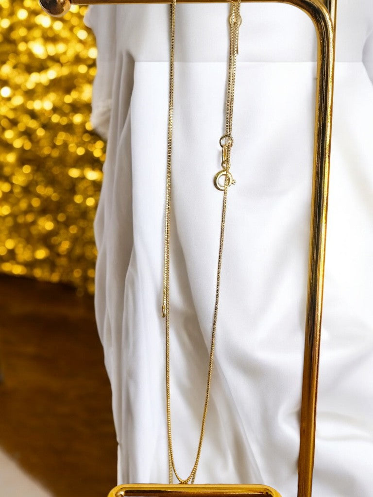Cadena veneciana en oro laminado 18k