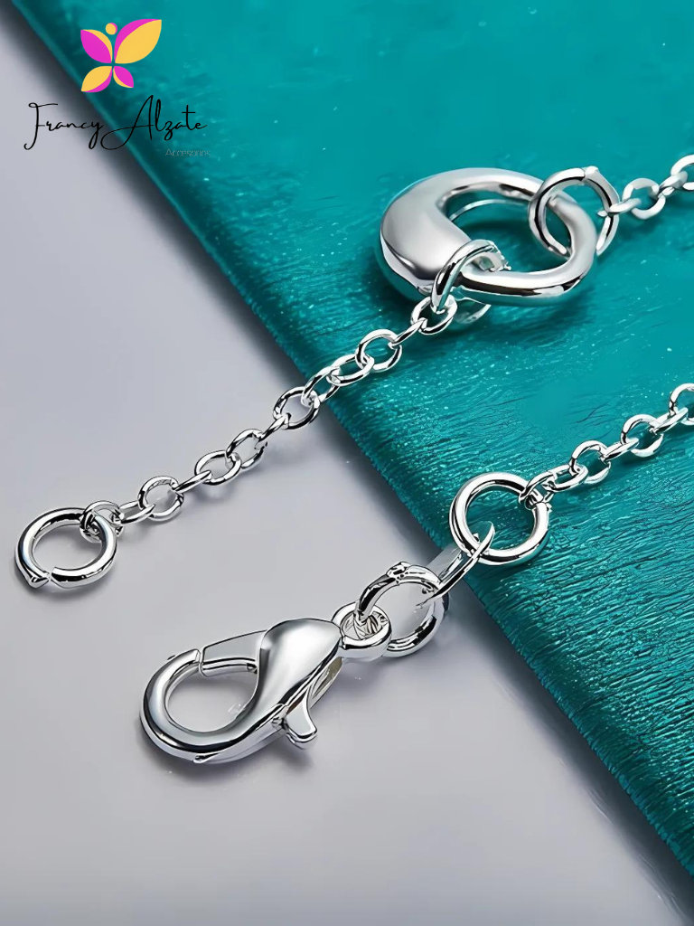Set cadena con dije, topos y pulsera