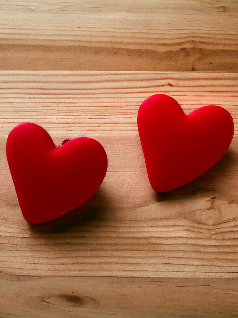 Topo corazón rojo