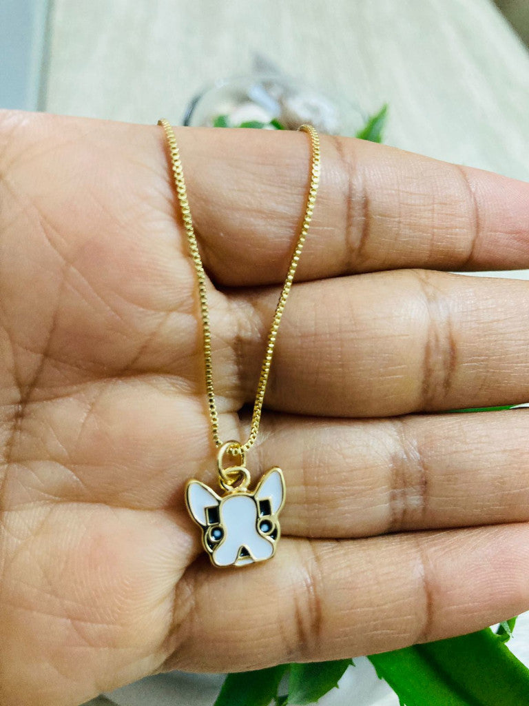 Cadena covergold con dije bulldog