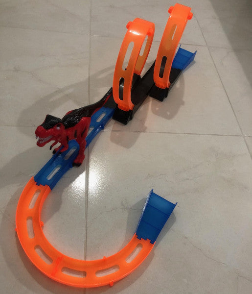 Pista Dinosaurios con giros de 360° grados