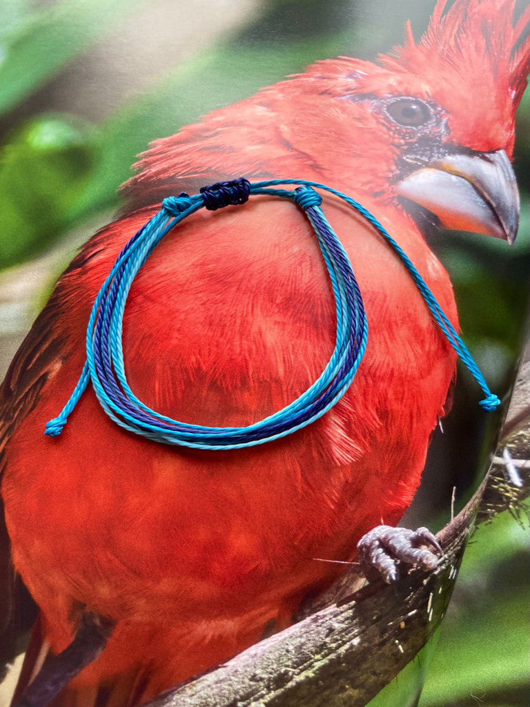 Pulsera en hilo encerado