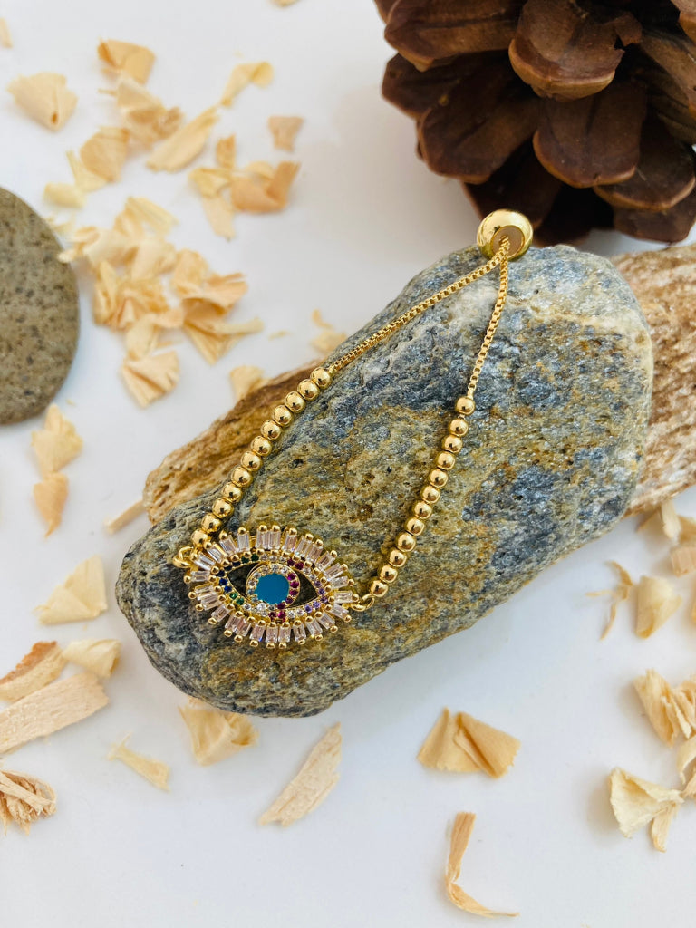 Pulsera covergold ojo turco