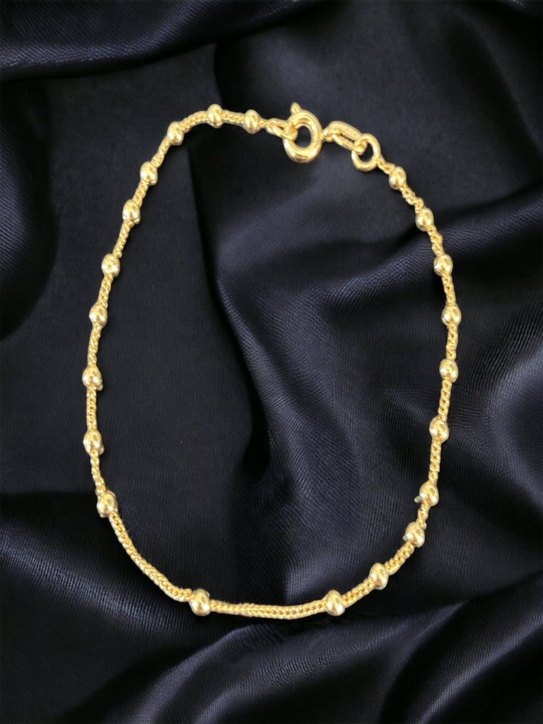 Pulsera Veneciana rosario en oro laminado 18k