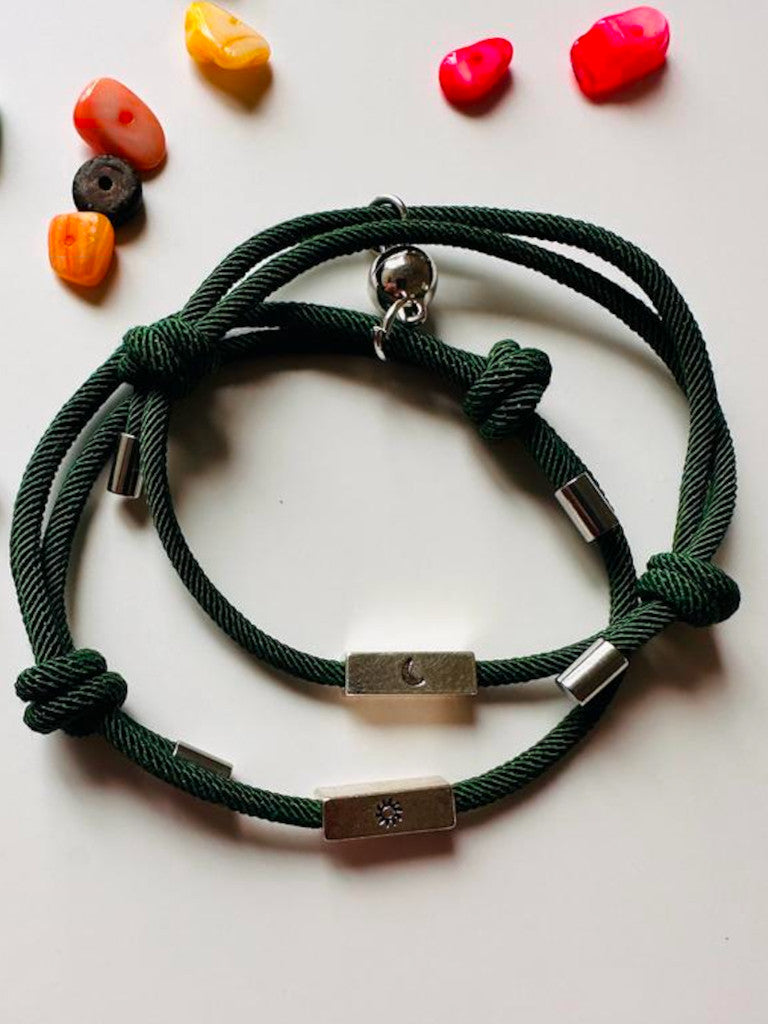 Set de pulseras magnéticas - Verde militar