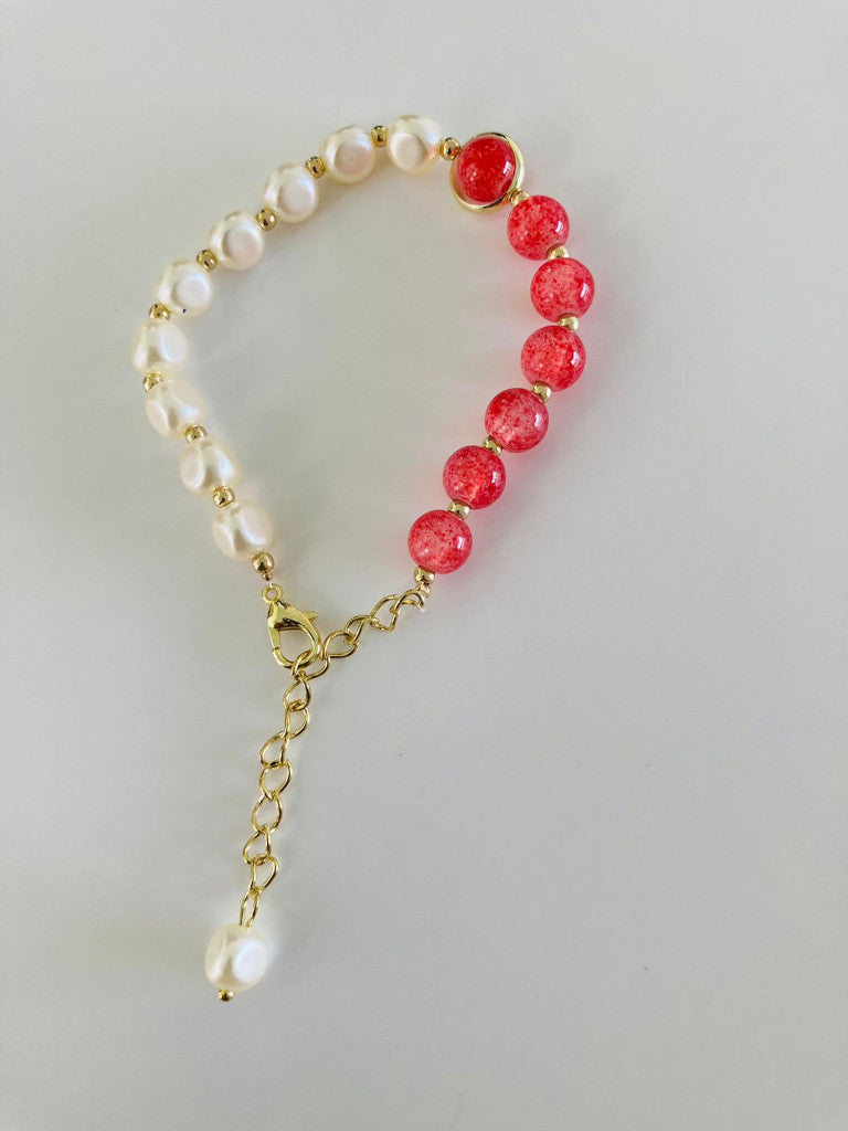 Pulsera de piedras de cristal