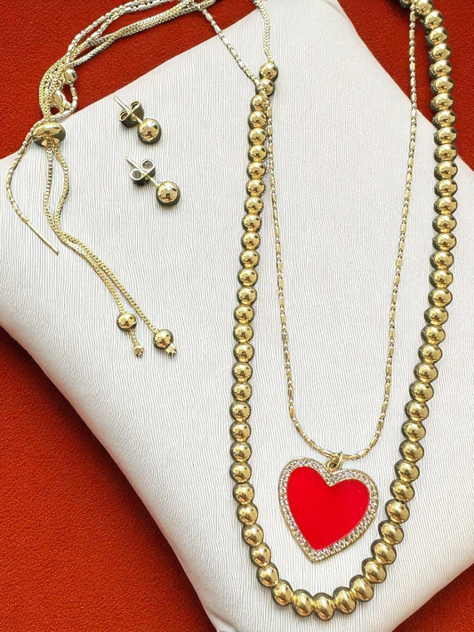 Set de choker y topos balin