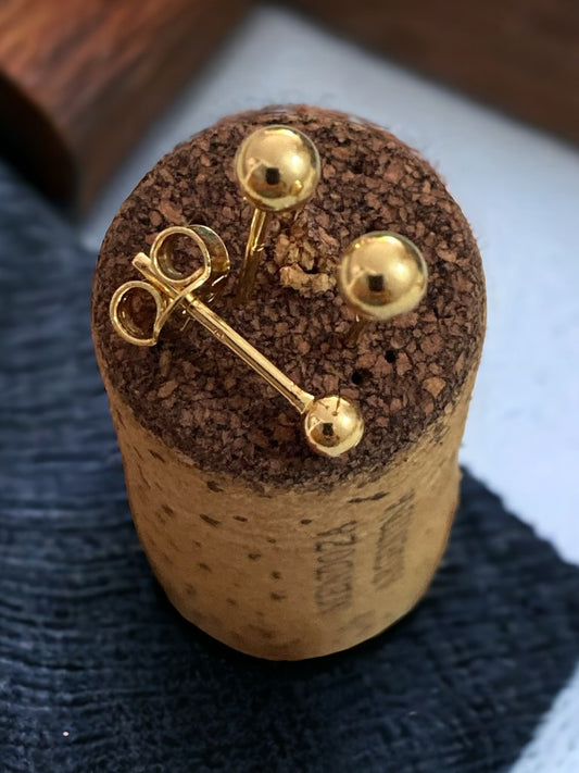 Topos balin # 3 oro laminado 18k