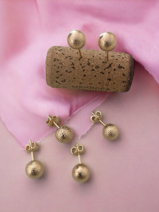 Topos balin fuzco  # 8 oro laminado 18k