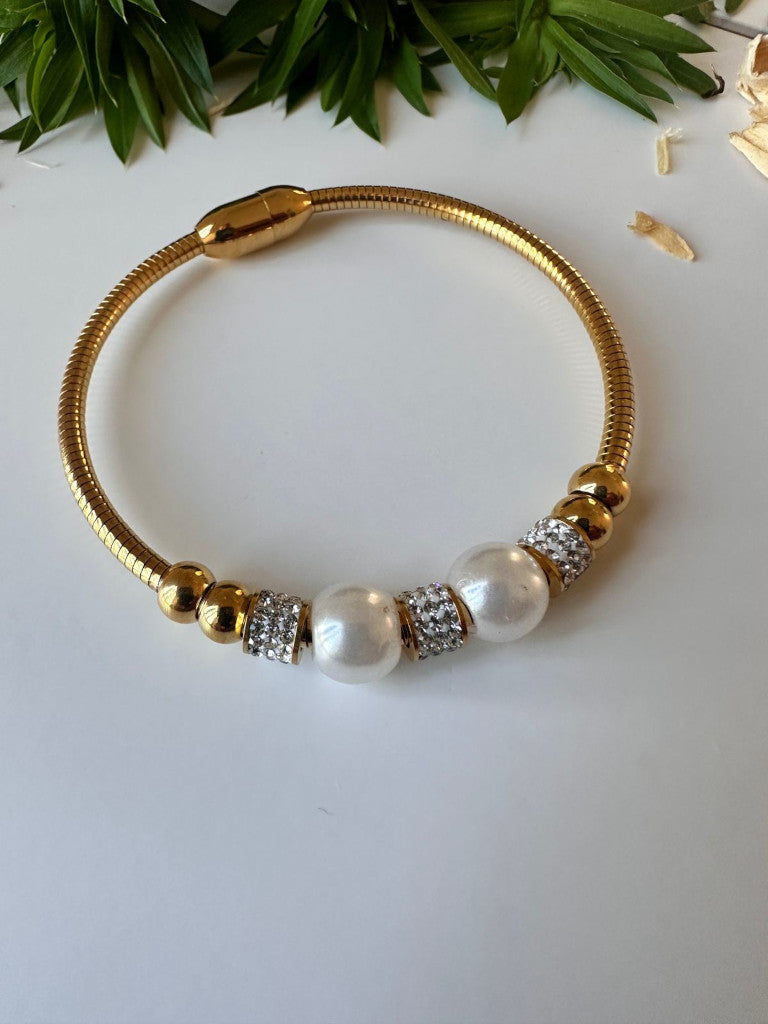 Pulsera estilo pandora en acero