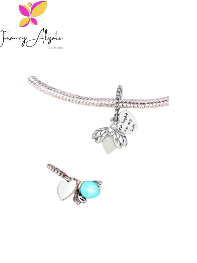 Dije pandora abejita luminosa