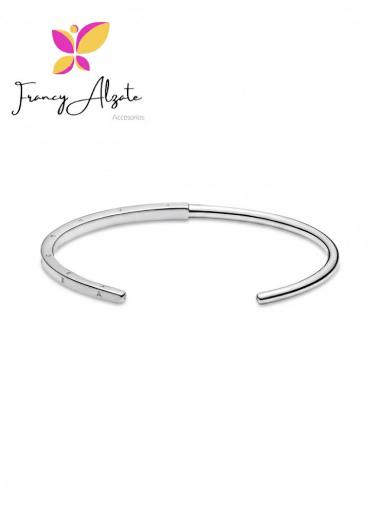 Brazalete estilo Pandora en Plata