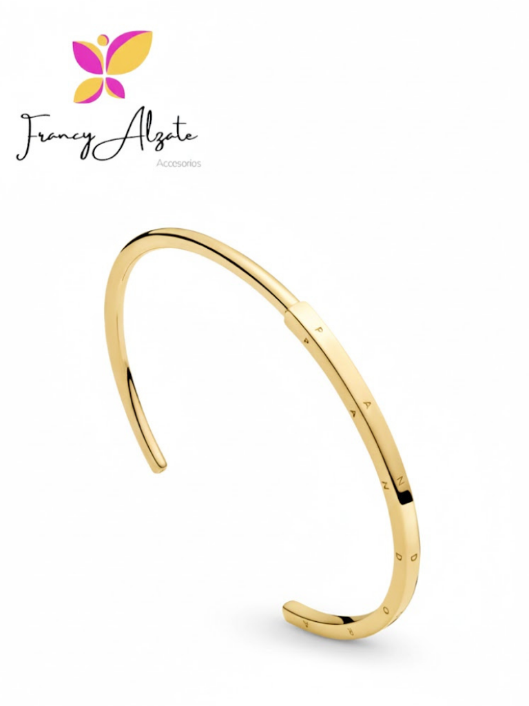 Brazalete estilo Pandora en Plata