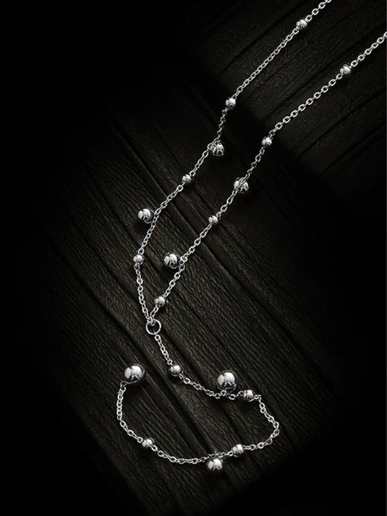Cadena corbatin con balines en acero