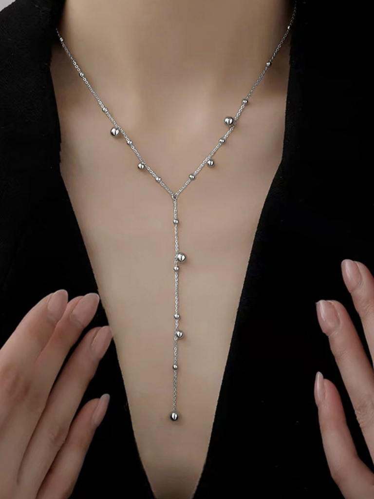 Cadena corbatin con balines en acero