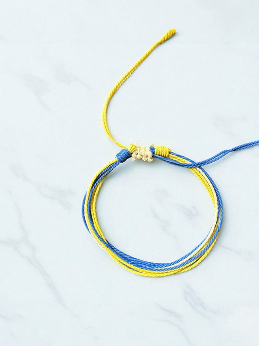 Pulseras en hilo encerado