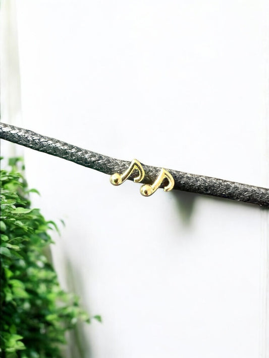 Topo nota musical en oro laminado 18K