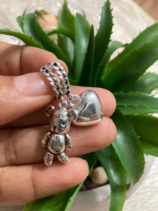 Aretes de plata asimétricos