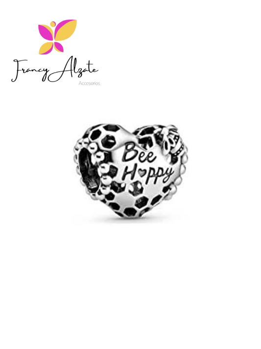 Dije pandora Corazón Be happy