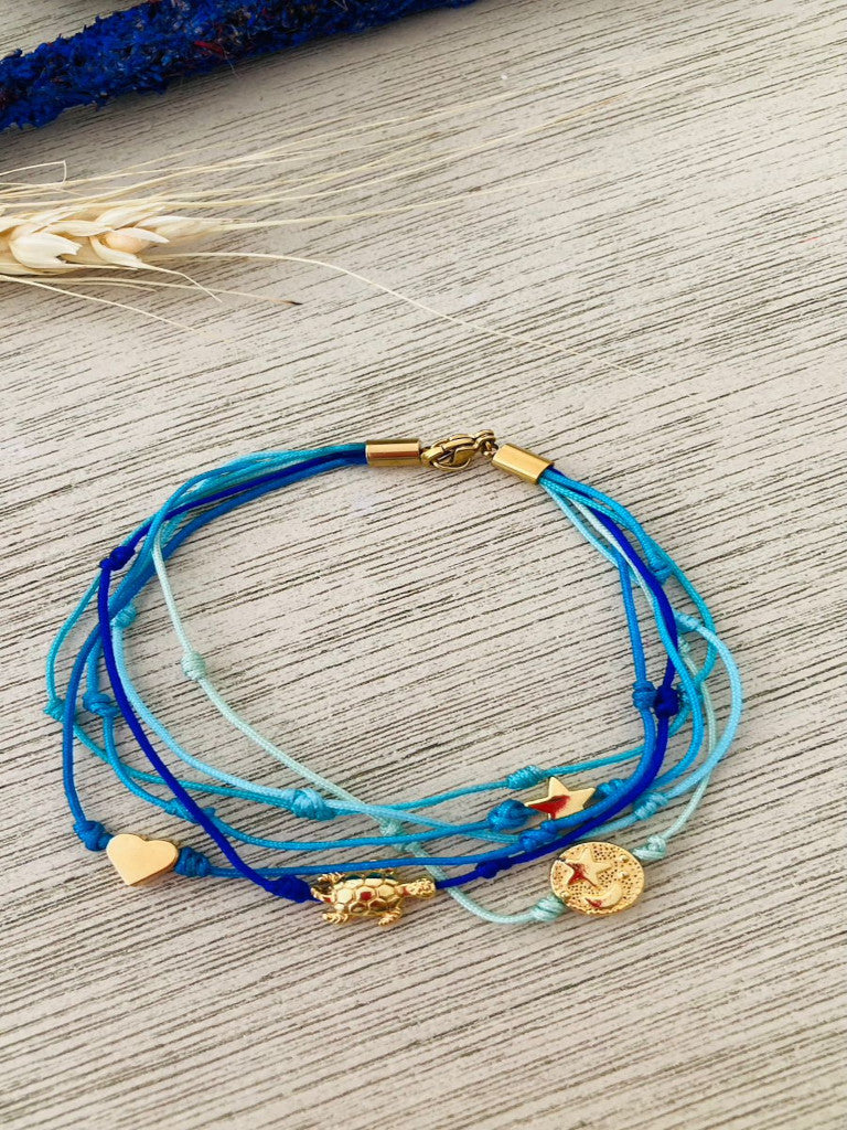 Pulsera océano multicapa